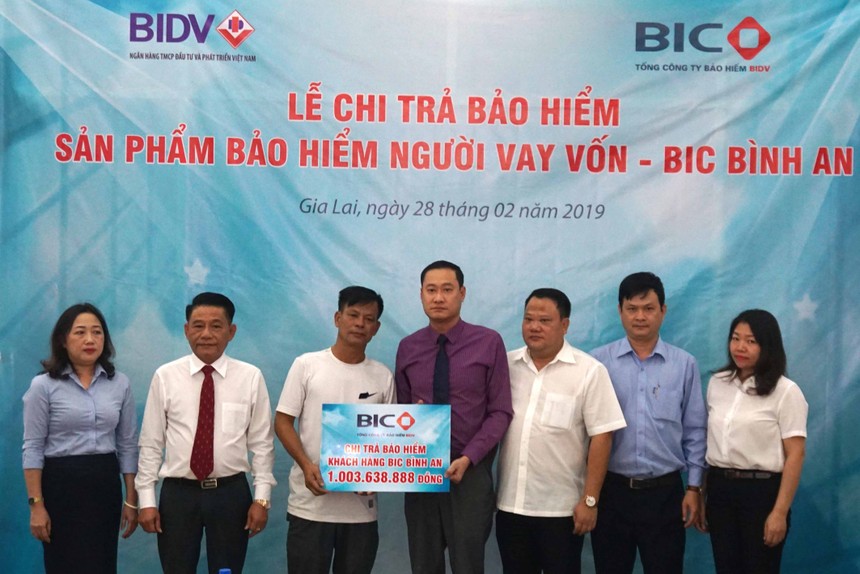 BIC chi trả bảo hiểm hơn 1 tỷ đồng cho khách hàng vay vốn bị ngạt khí CO tại Gia Lai