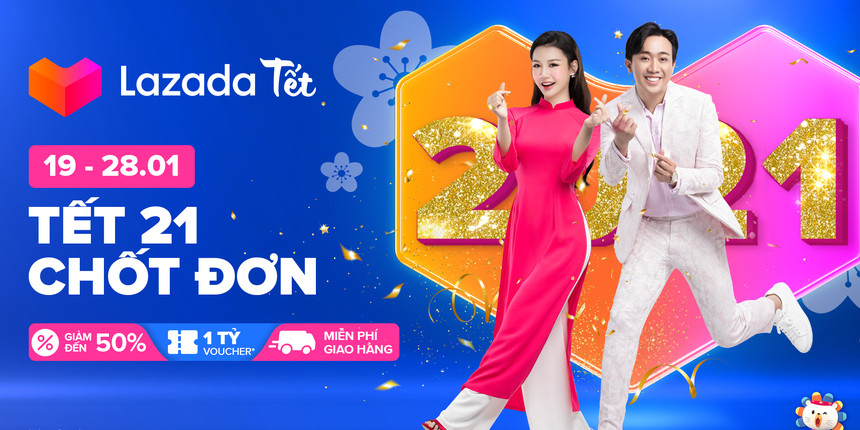 Lazada tung ra hàng loạt ưu đãi giảm giá đến 50% trong dịp Tết