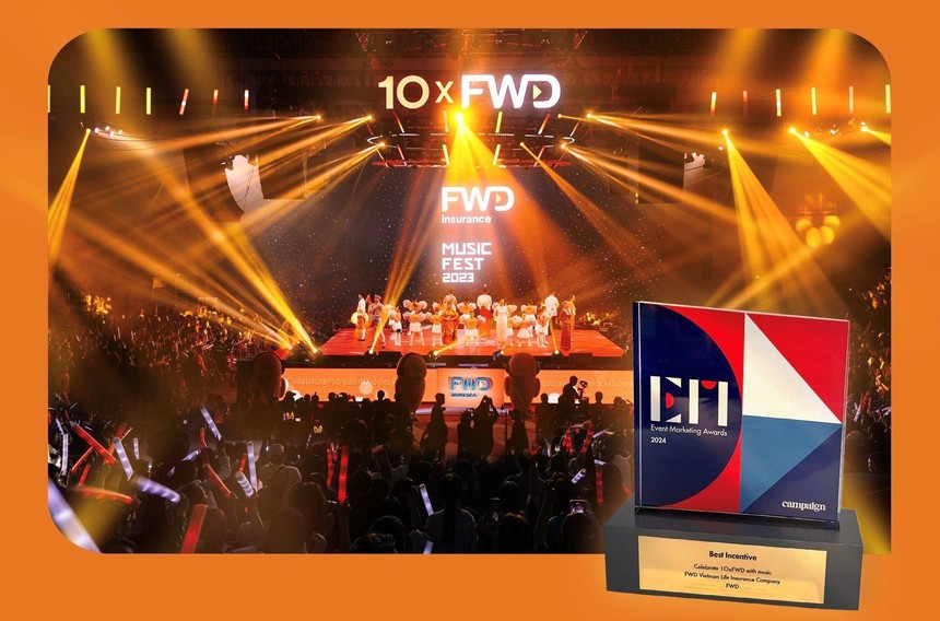 FWD xuất sắc được vinh danh trong giải thưởng Event-Marketing Awards Châu Á với hạng mục “Best Incentive”.