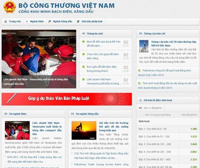 Bộ Công thương công khai kinh doanh điện, xăng dầu trên mạng