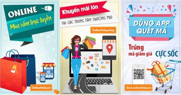 Sẽ có 18 ngân hàng hoàn tiền trực tiếp trong ngày Online Friday 2016