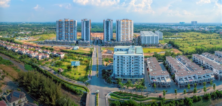 Khu đô thị Mizuki Park (26ha, Bình Chánh) đã bàn giao giai đoạn 1 và đang ra mắt khu căn hộ công viên kênh đào Flora Mizuki MP6,MP7,MP8