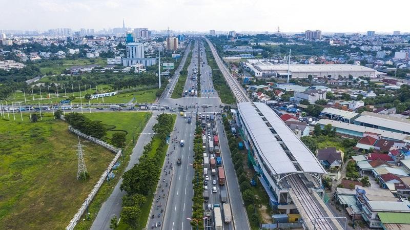 Tổng khối lượng thực hiện của toàn dự án Metro số 1 đã đạt 82,5% (ảnh: Lê Toàn)