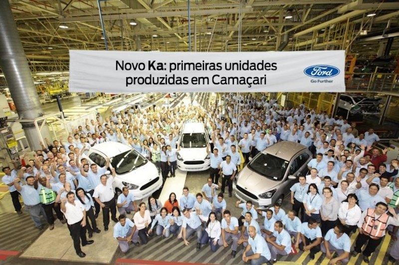 Nhà máy ô tô Ford ở Camacari, Bahia, Brazil khi sản xuất mẫu Ka năm 2014