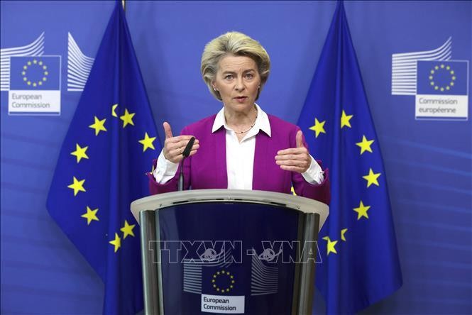 Chủ tịch Ủy ban châu Âu (EC) Ursula von der Leyen. Ảnh: AFP/TTXVN