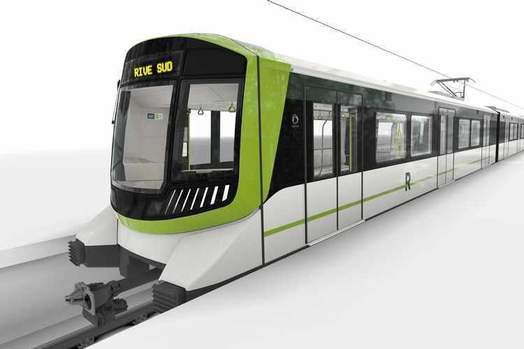 Một đoàn tàu đường sắt nhẹ của Alstom - Pháp.