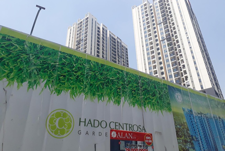 Tại dự án Hà Đô Centrosa Garden, hạng mục trường học vẫn chưa được xây dựng, cho dù cư dân đã dọn về ở. Ảnh: Việt Dũng