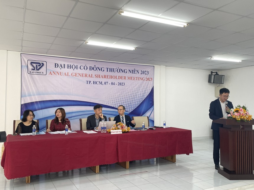 Đại hội cổ đông thường niên năm 2023 Công ty CP Hợp tác Kinh tế và Xuất nhập khẩu Savimex (Mã SAV - sàn HoSE).