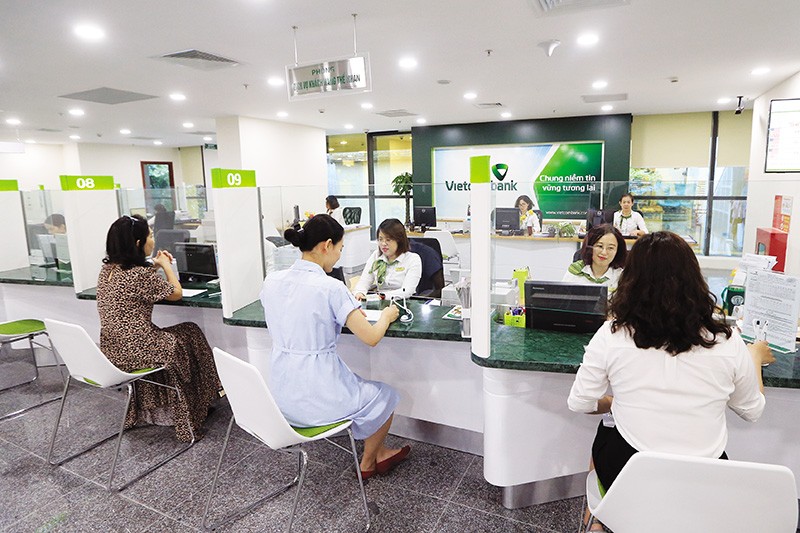 Lợi nhuận trước thuế quý I/2023 của Vietcombank dự báo tăng khoảng 10%. Ảnh: Đức Thanh