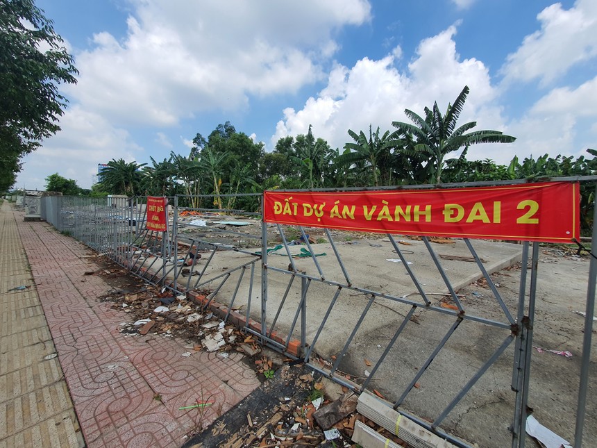 Dự án Vành đai 2 - một trong 4 dự án không được HĐND Thành phố đồng ý đưa vào danh mục các dự án cần thu hồi đất. Ảnh: Lê Toàn