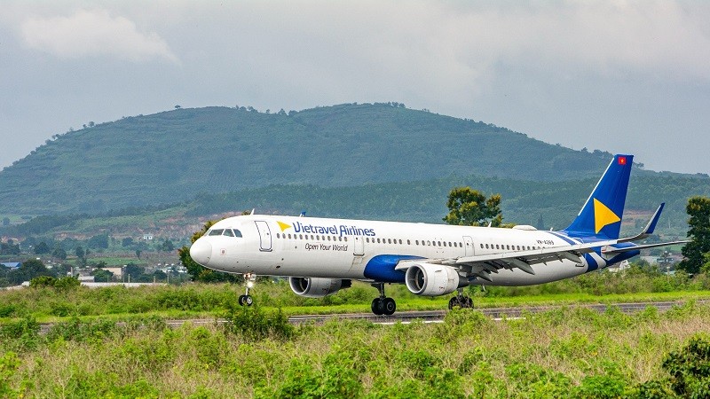 Một tàu bay của Vietravel Airlines.