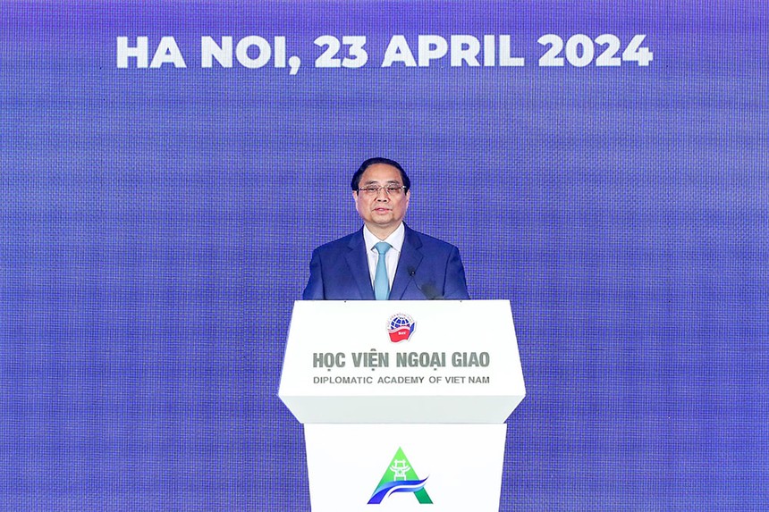  Thủ tướng Phạm Minh Chính phát biểu khai mạc Diễn đàn Tương lai ASEAN 2024. (Ảnh: Đức Thanh)