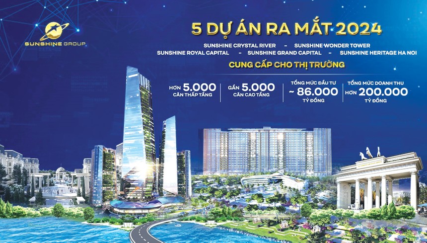 5 dự án Sunshine Group công bố ra mắt năm 2024 có gì đặc biệt?