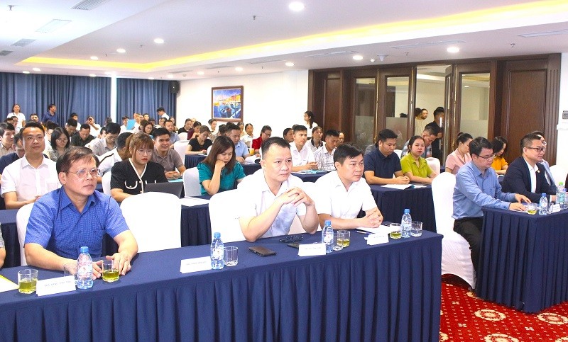 Các đại biểu dự hội thảo tập huấn nghiệp vụ xúc tiến đầu tư năm 2024. Ảnh Minh Hương