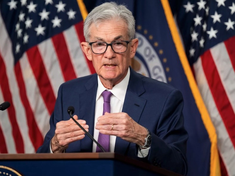 Chủ tịch Cục Dự trữ Liên bang Mỹ (Fed) Jerome Powell. Ảnh: AFP