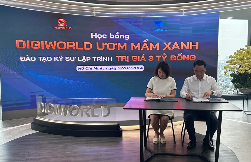 Digiworld hợp tác cùng VTI Academy triển khai chương trình học bổng “DIGIWORLD ươm mầm xanh - đào tạo kỹ sư lập trình”