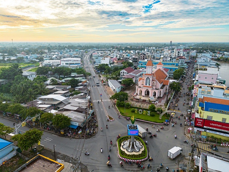 Dự án được thực hiện tại TP. Ngã Bảy, tỉnh Hậu Giang. Nguồn: TP. Ngã Bảy