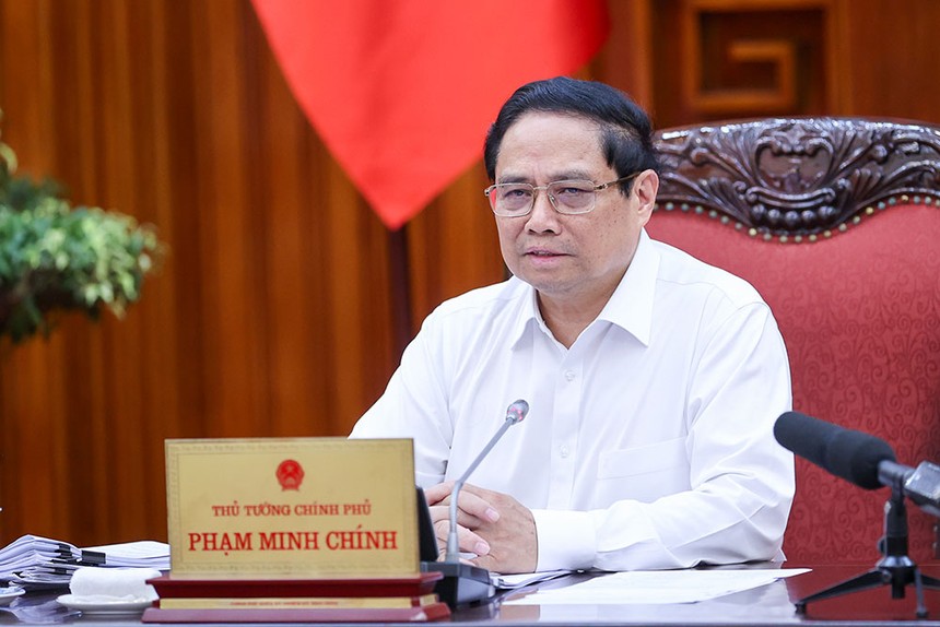 Thủ tướng Chính phủ Phạm Minh Chính là Trưởng Ban Chỉ đạo xây dựng Đề án Trung tâm tài chính khu vực và quốc tế. Ảnh: VGP