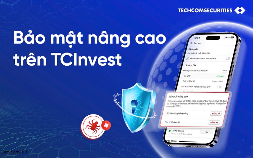 TCBS bảo vệ khách hàng với nhiều tính năng bảo mật vượt trội trên TCInvest