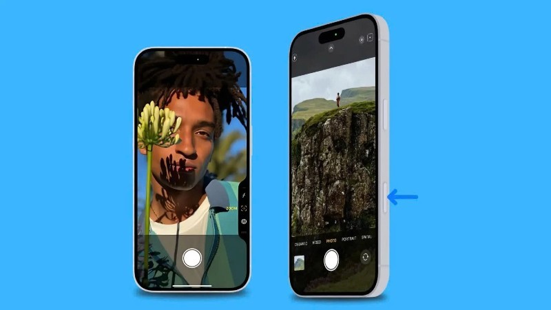 Nút điều khiển camera của iPhone 16 bị chỉ trích dữ dội bởi cả giới công nghệ lẫn người dùng. Ảnh: gizcompare 