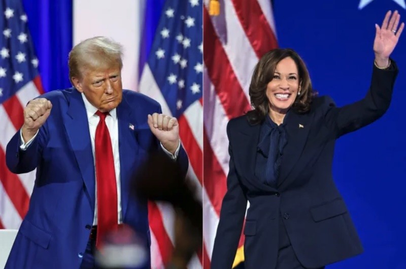 Ông Donald Trump và bà Kamala Harris. Ảnh: AFP