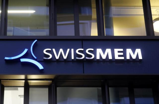 Logo của Swissmem ở Zurich. Ảnh: Reuters