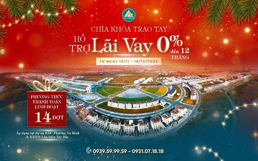 “Chìa khóa trao tay, hỗ trợ lãi vay 0% đến 12 tháng”