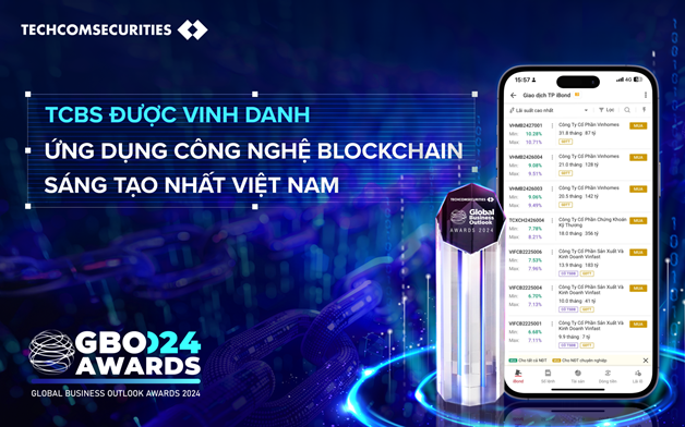 TCBS tiên phong ứng dụng công nghệ chuỗi khối Blockchain vào quản lý trái phiếu