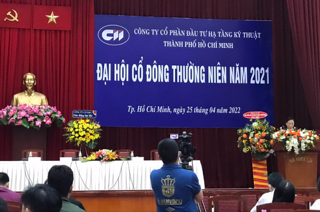 ĐHCĐ Đầu tư Hạ tầng Kỹ thuật Thành phố Hồ Chí Minh (CII) lần 1 bất thành