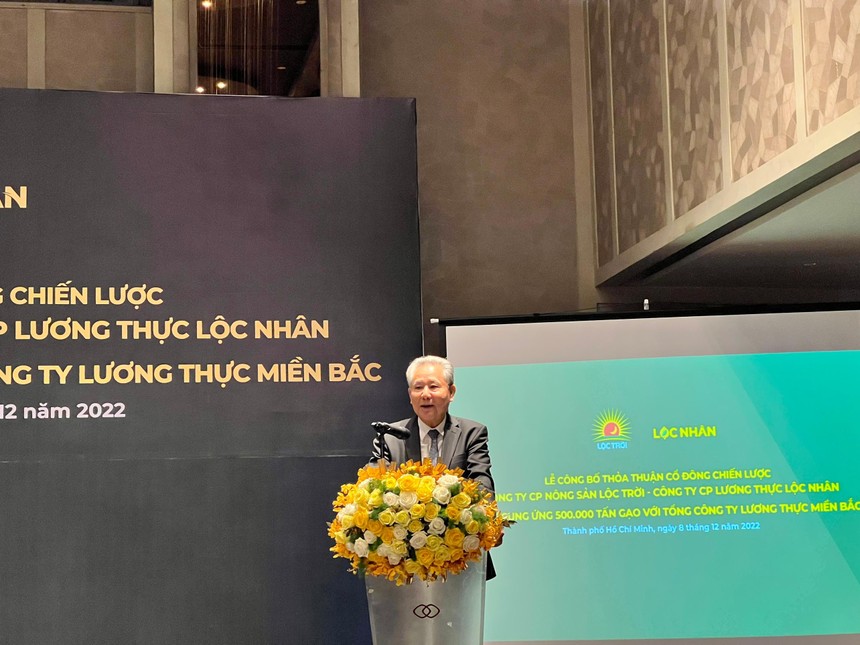 Lộc Trời (LTG) có thêm thành viên mới Lộc Nhân, ký kết cung ứng 500.000 tấn gạo với Vinafood 1