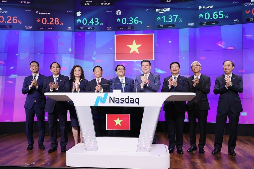 Thủ tướng Phạm Minh Chính mong muốn và đề nghị Nasdaq tăng cường hợp tác với Ủy ban Chứng khoán Nhà nước 