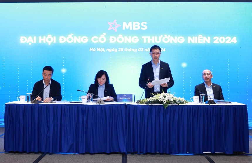 ĐHĐCĐ Chứng khoán MB (MBS): Mục tiêu lợi nhuận năm 2024 tăng trưởng 30%