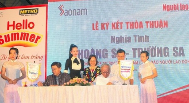 Công ty Sao Nam hướng về Biển Đông