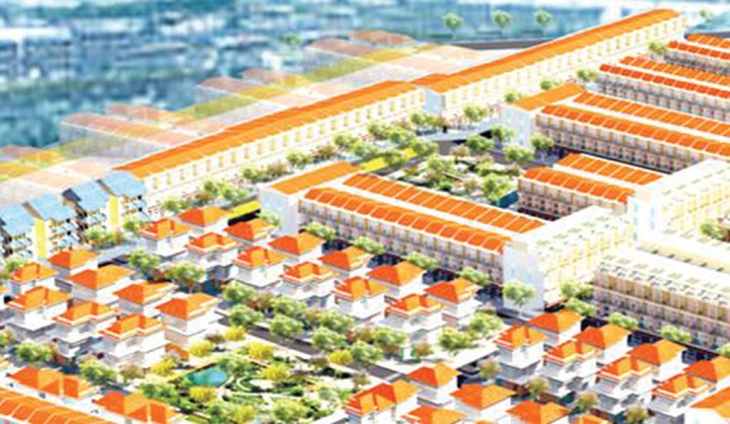 Phối cảnh khu dân cư 17 héc ta thị trấn Tân Phú, một trong những dự án giao đất không qua đấu giá