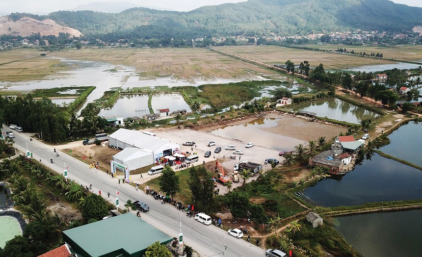 Vị trí đầu tư xây dựng Dự án đầu tư xây dựng kinh doanh cơ sở hạ tầng kỹ thuật Khu công nghiệp Sông Khoai của Tập đoàn Amata