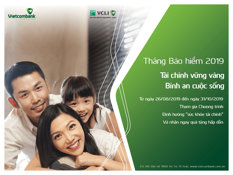 VCLI cùng Vietcombank phát động tháng bảo hiểm 2019 với nhiều ưu đãi hấp dẫn