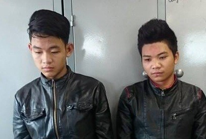 Đức Anh và Thế Dũng tại Cơ quan Công an