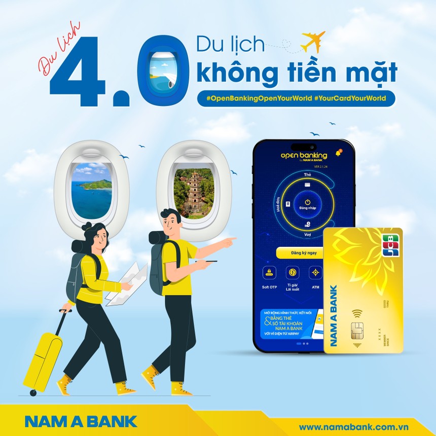 Nam A Bank đẩy mạnh du lịch 4.0, hỗ trợ nhiều tiện ích thanh toán cho khách hàng