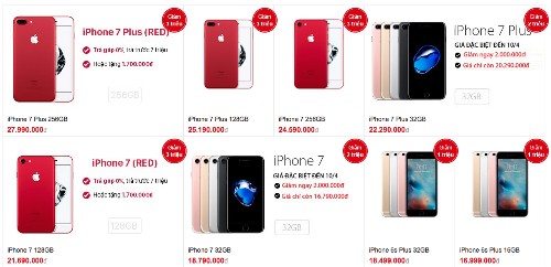 Giá iPhone chính hãng tại các hệ thống lớn đồng loạt giảm tới hàng triệu đồng.