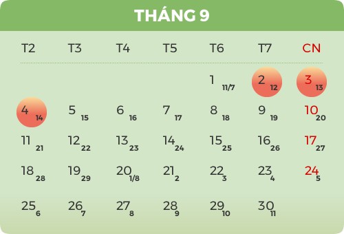 3 ngày nghỉ lễ Quốc khánh. Đồ họa: Tiến Thành.