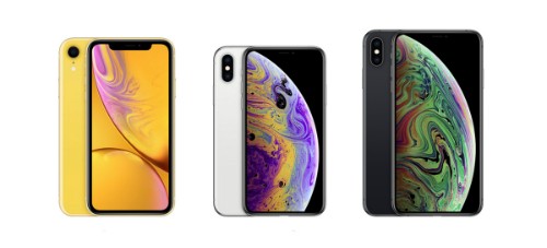 Phone XS và XS Max sẽ được bán chính hãng ở Việt Nam cùng lúc với iPhone XR (bên trái).