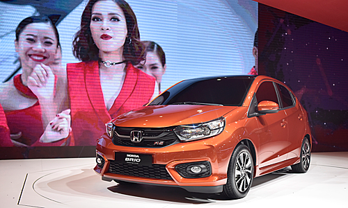 Honda Brio bản RS trưng bày tại triển lãm ôtô Việt Nam 2018. 