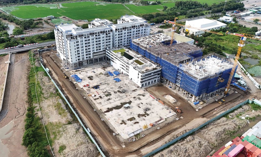 Dự án nhà ở xã hội cho công nhân thuê tại TP. Thủ Đức. Ảnh: Trọng Tín.