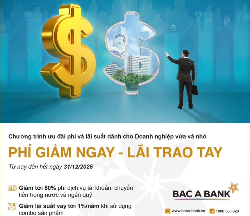 Ưu đãi giảm phí và lãi vay cho doanh nghiệp SMEs cùng BAC A BANK (BAB)