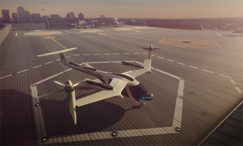 Dịch vụ uberAIR có thể được thử nghiệm từ 2020. Ảnh: CNN