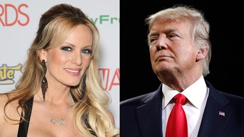 Stormy Daniels và Tổng thống Mỹ Donald Trump. Ảnh: TNS.