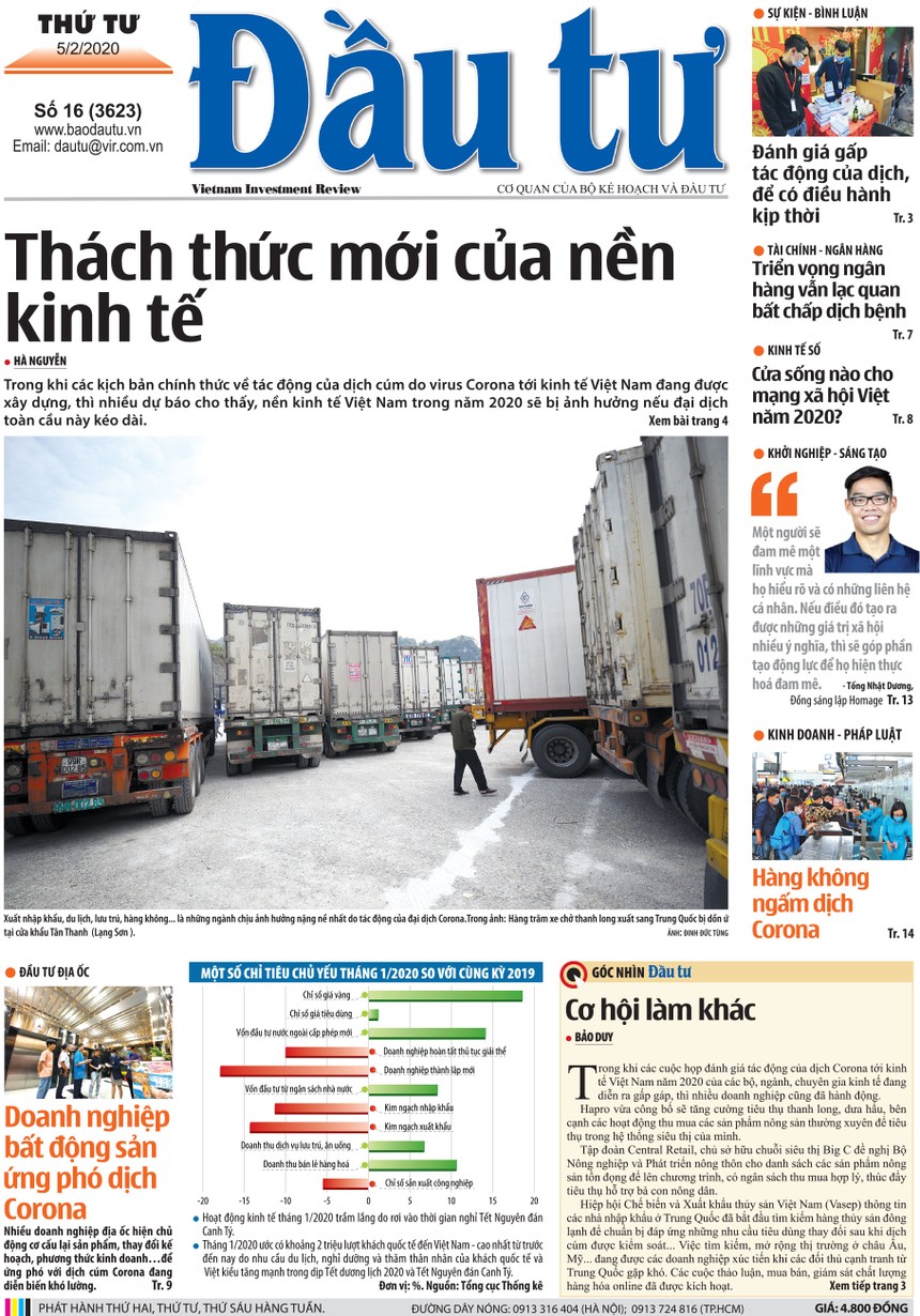 Đầu tư số 16/2020
