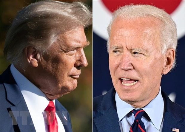 Tổng thống Mỹ Donald Trump (trái) và ông Joe Biden. (Nguồn: AFP/TTXVN).