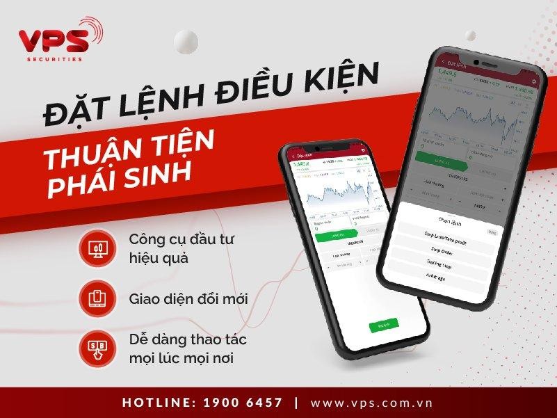 VPS cung cấp lệnh điều kiện đáp ứng nhu cầu đầu tư chứng khoán phái sinh hiệu quả