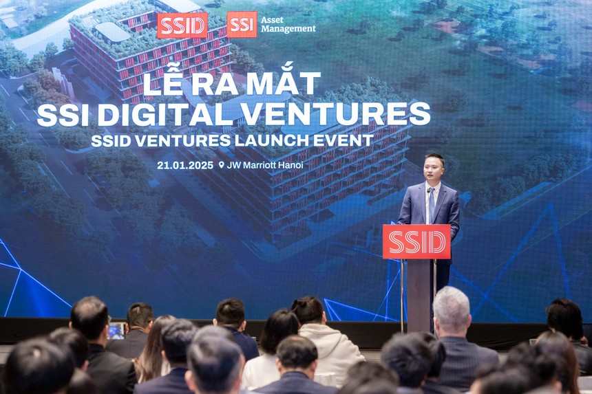 Ông Mai Huy Tuần, Tổng giám đốc Digital Ventures, phát biểu tại sự kiện